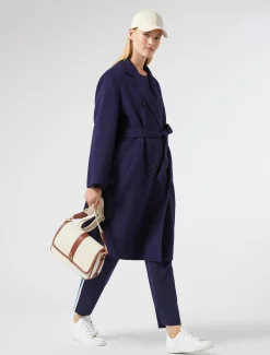 Mantel aus doppellagigem Wollgemisch