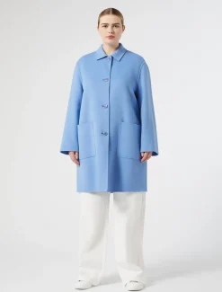 Mantel aus doppellagigem Wollgemisch