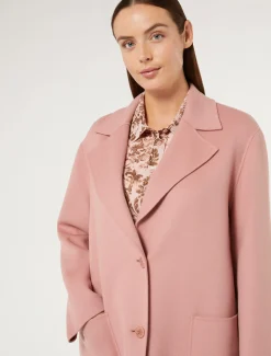 Mantel aus doppellagigem Wollgemisch