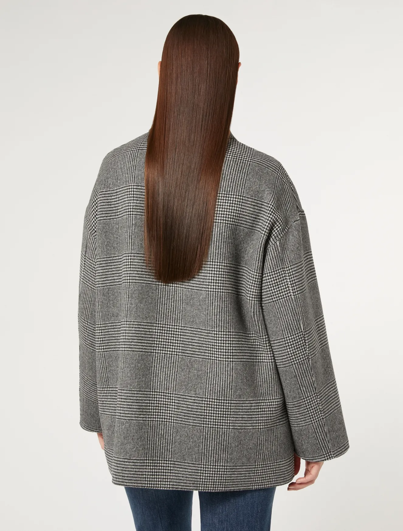 Mantel aus doppellagigem Wollgemisch