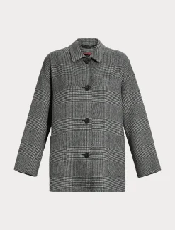 Mantel aus doppellagigem Wollgemisch