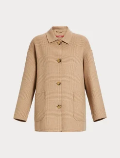 Mantel aus doppellagigem Wollgemisch