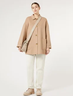 Mantel aus doppellagigem Wollgemisch