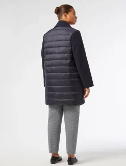 Mantel aus Jersey-Gewebe und wasserabweisendem Nylon-Canvas