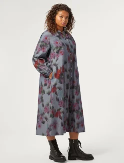 Maxikleid aus Chambray-Denim