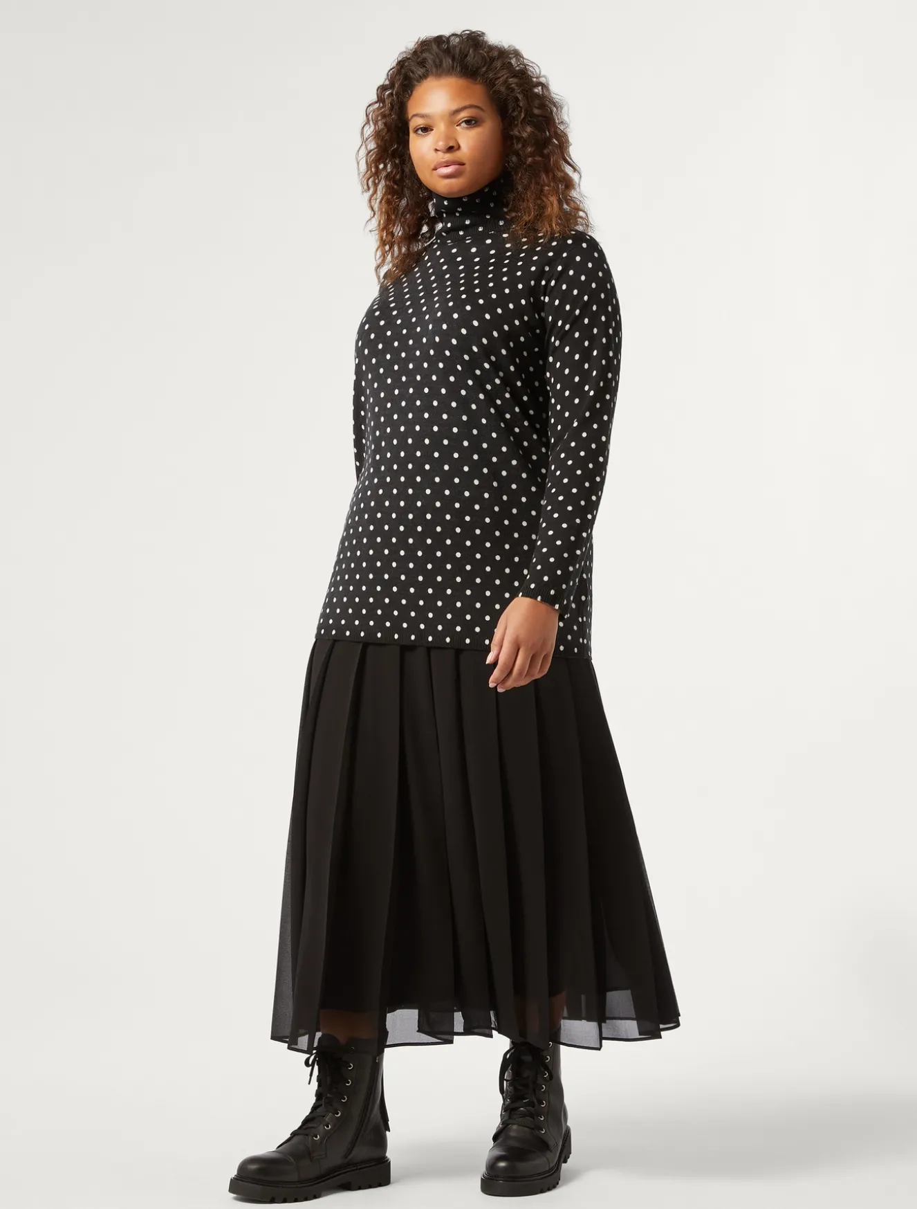 Maxirock aus Georgette