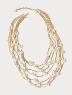 Mehrreihige Halskette aus Perlen