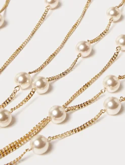 Mehrreihige Halskette aus Perlen