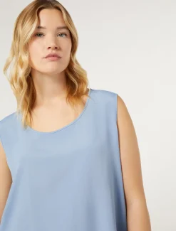 Oberteil aus Acetat und Seide