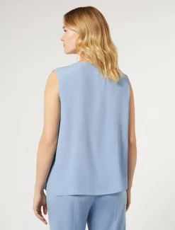 Oberteil aus Acetat und Seide