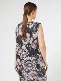 Oberteil aus Satin und Pailletten