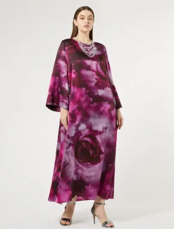 Oversize-Kleid aus Seidensatin