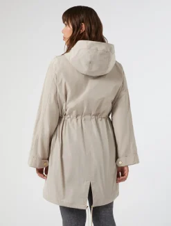 Parka aus wasserabweisendem Taft