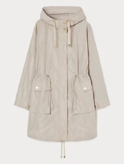Parka aus wasserabweisendem Taft