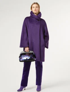 Pochette aus Satin mit Pailletten