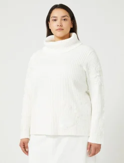 Pullover aus Baumwolle mit Stickereien