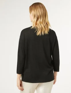 Pullover aus Metallic-Wolle