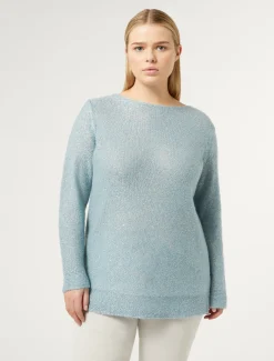 Pullover aus Mohair mit Pailletten