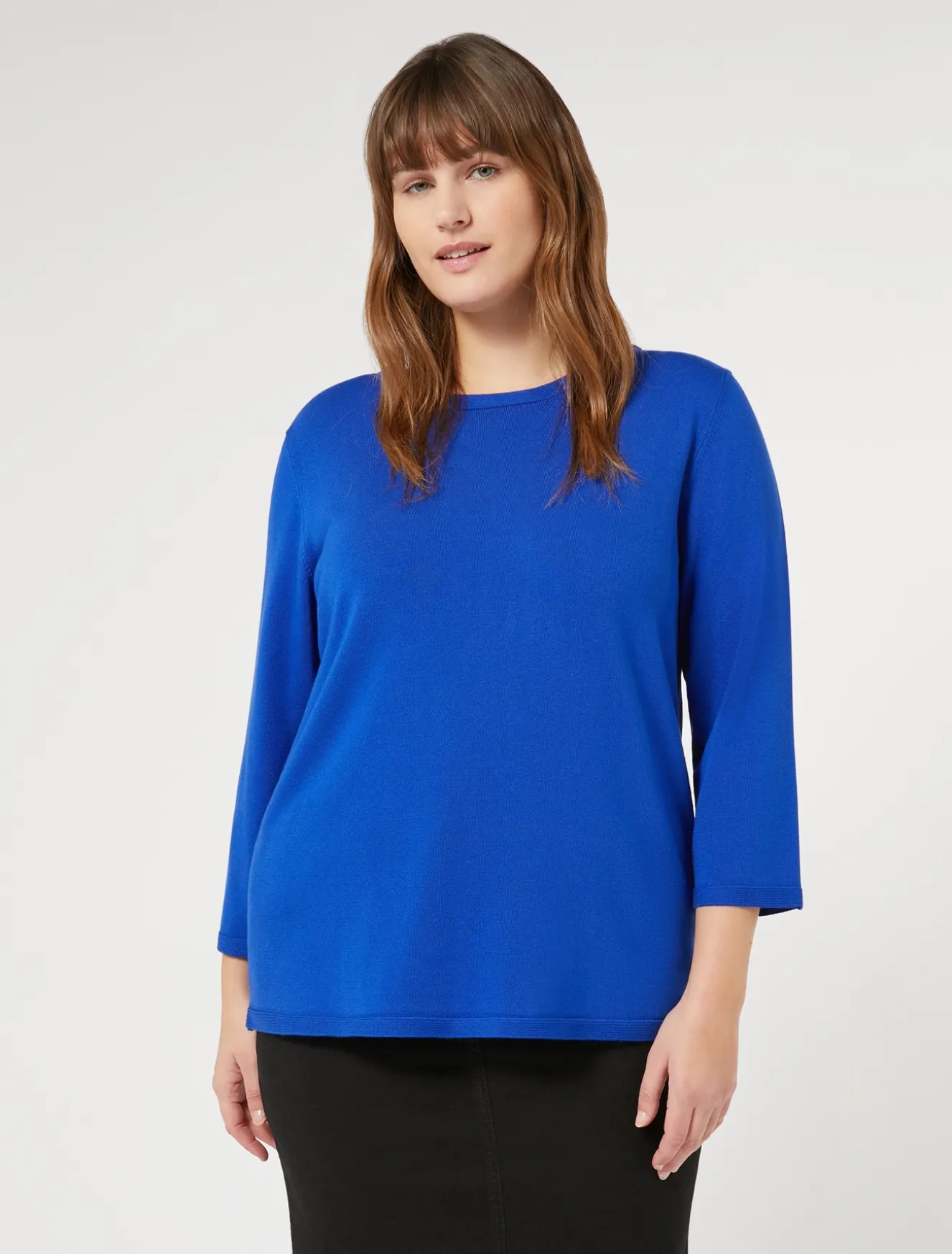 Pullover aus Viskose mit Stretchanteil