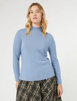 Pullover aus Viskose mit Stretchanteil