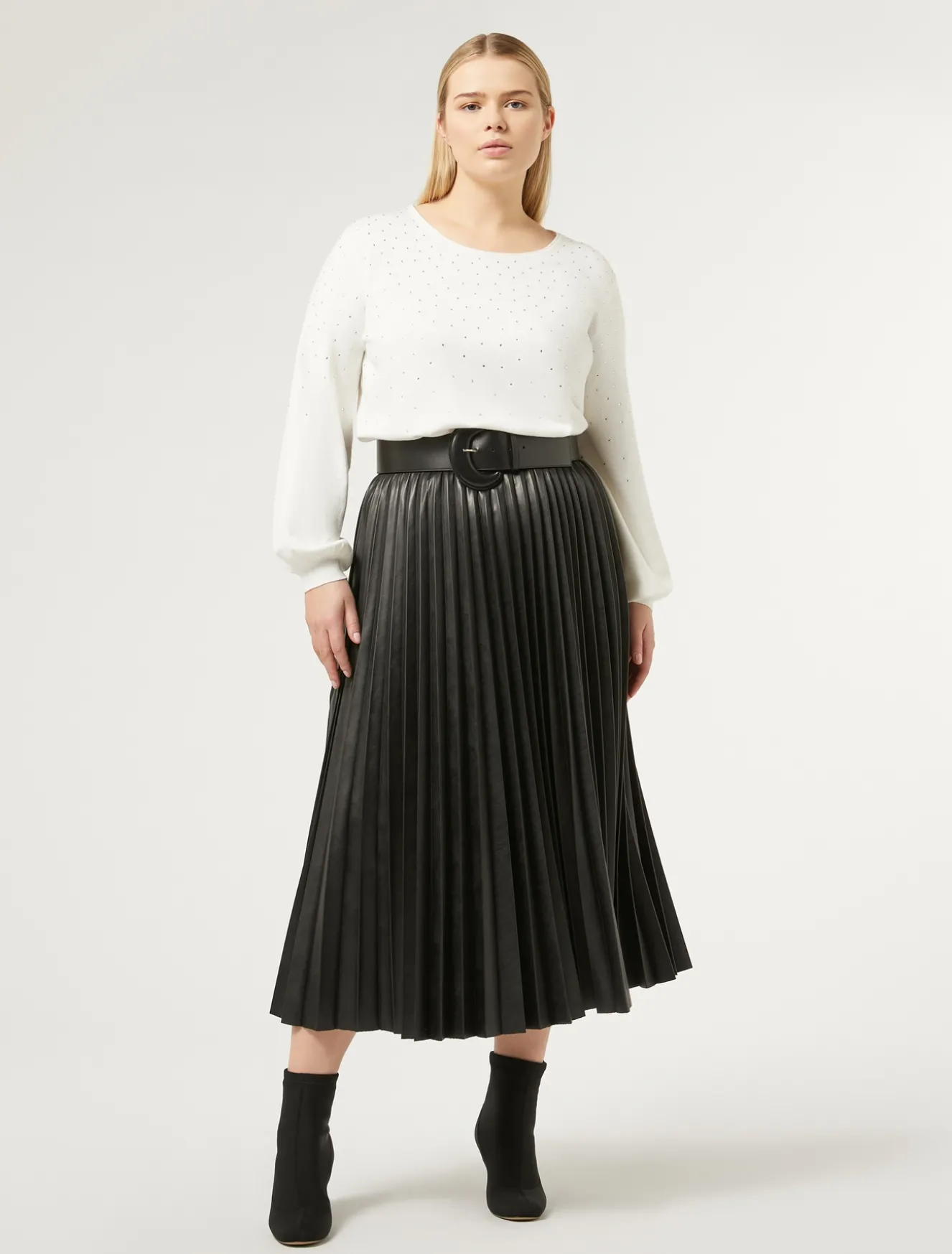 Pullover aus Viskose mit Stretchanteil