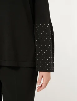 Pullover aus Viskose mit Stretchanteil