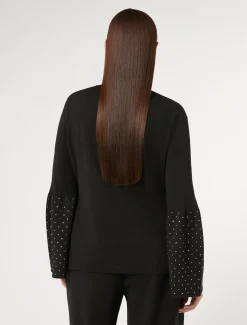 Pullover aus Viskose mit Stretchanteil