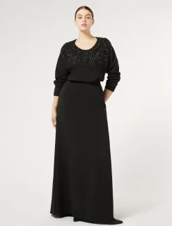 Pullover aus Viskose mit Stickerei