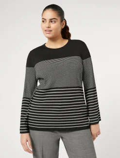 Pullover aus Viskose mit Stretchanteil