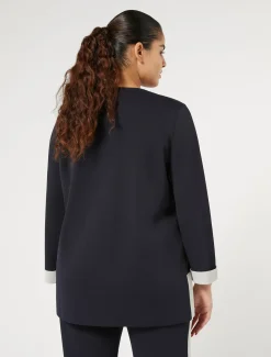 Pullover aus Viskose mit Stretchanteil