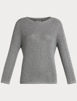 Pullover aus Viskose und Lurex