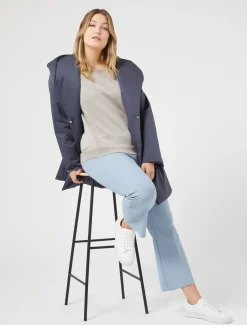 Pullover aus Viskose und Lurex