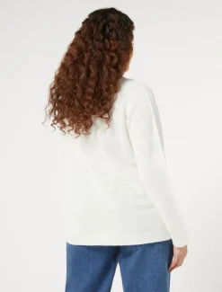 Pullover aus Wolle und Viskose