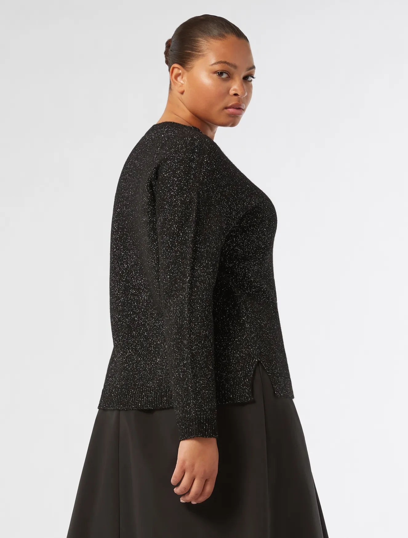 Pullover aus Wollmischung mit Lurex