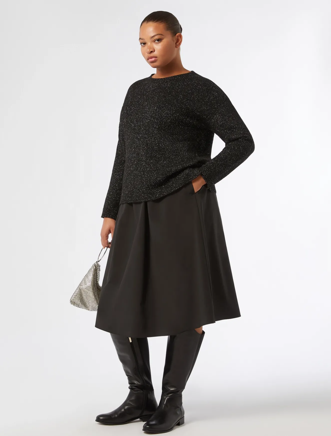 Pullover aus Wollmischung mit Lurex