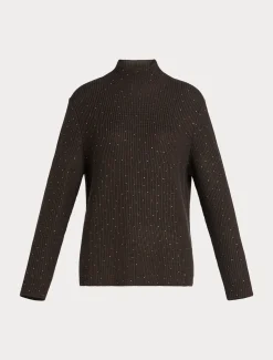 Pullover aus Wollmischung mit Strass