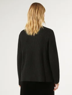 Pullover aus Wollmischung mit Strass