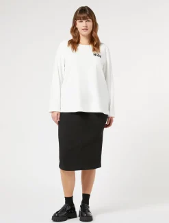 Rock aus Baumwolldenim mit Stretchanteil