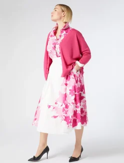 Rock aus bedruckter Popeline