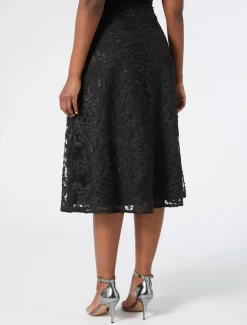 Rock aus besticktem Tüll