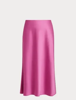 Rock aus fließendem Satin