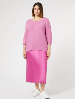 Rock aus fließendem Satin