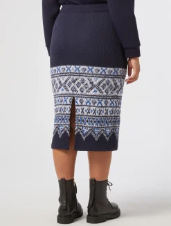 Rock aus Jacquard-Jersey