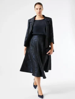 Rock aus Jacquard-Stoff