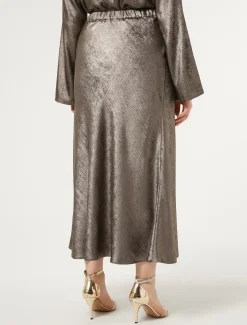 Rock aus laminiertem Chiffon