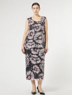 Rock aus Satin und Pailletten