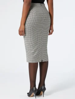 Rock aus Wollbatavia mit Stretchanteil