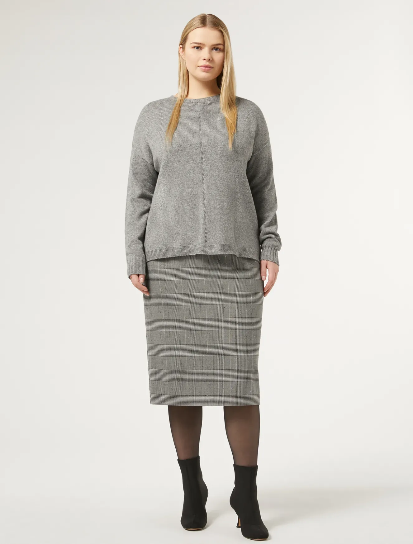 Rock mit Glencheck-Karos