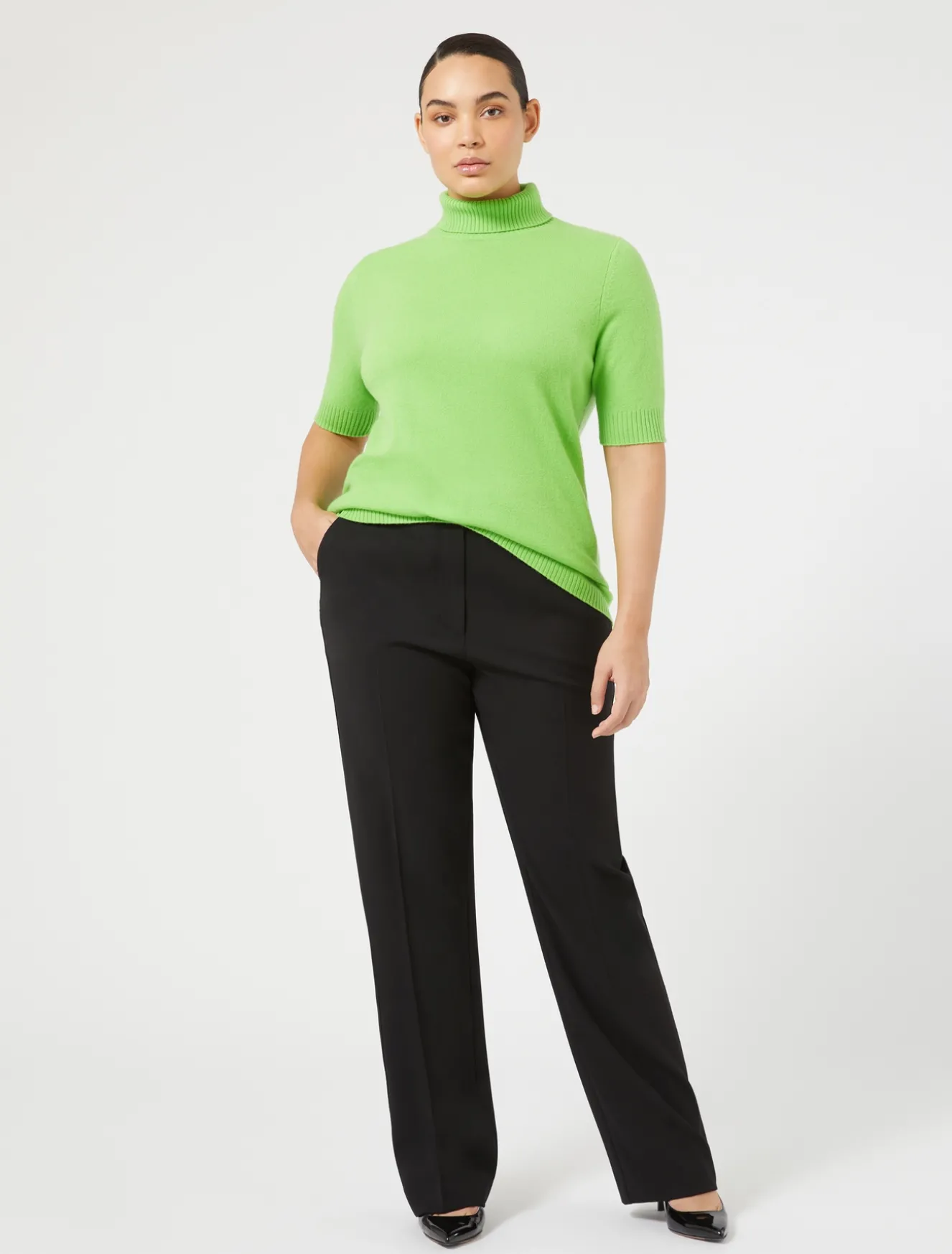 Rollkragenpullover aus Woll-Kaschmir-Strick