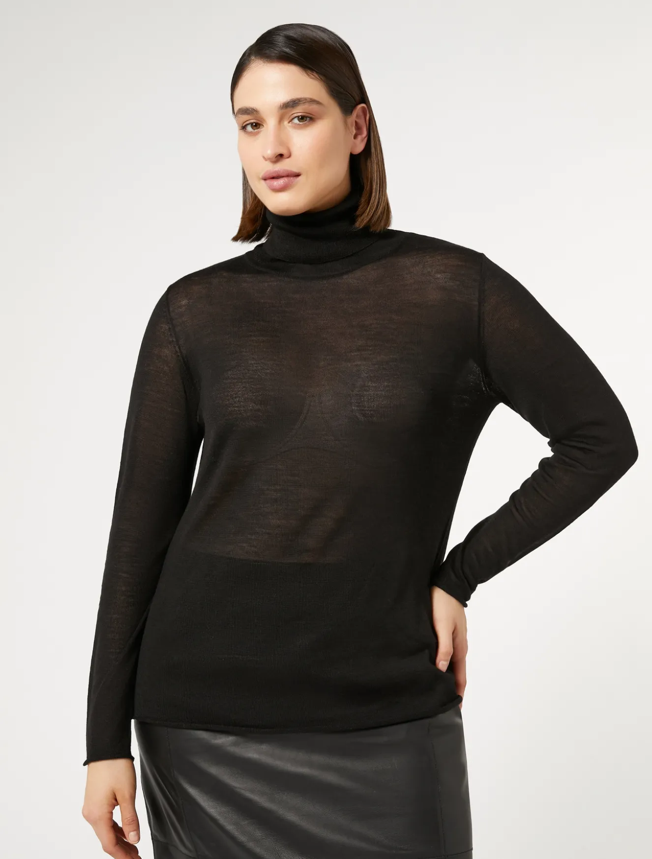 Rollkragenpullover aus Wolle und Kaschmir